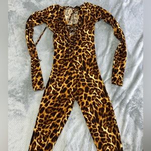 Handmade leopard jumpsuit